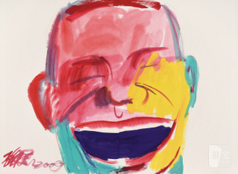 岳敏君  YUE MINJUN (b.1962) 大笑No.2 Big Laugh No.2 - 图1